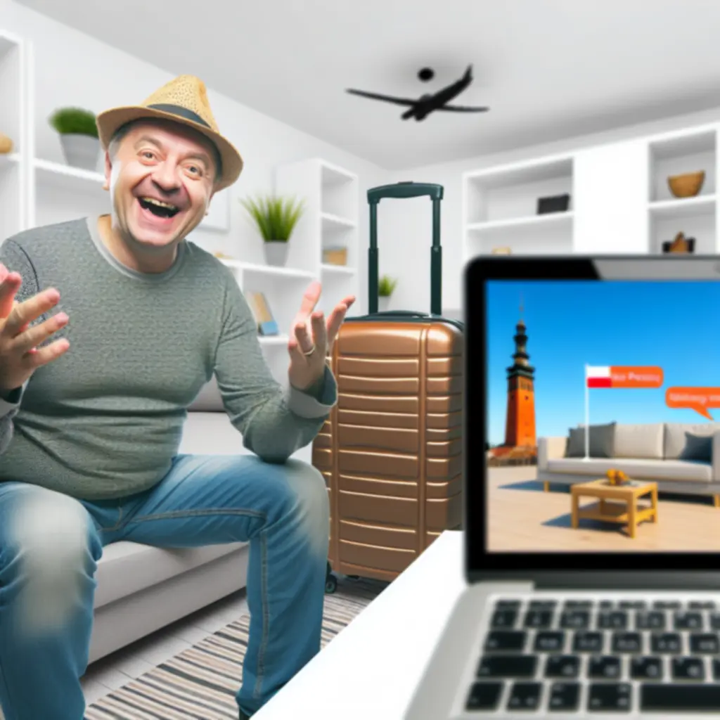 Podróżniczka siedząca z plecakiem na peronie