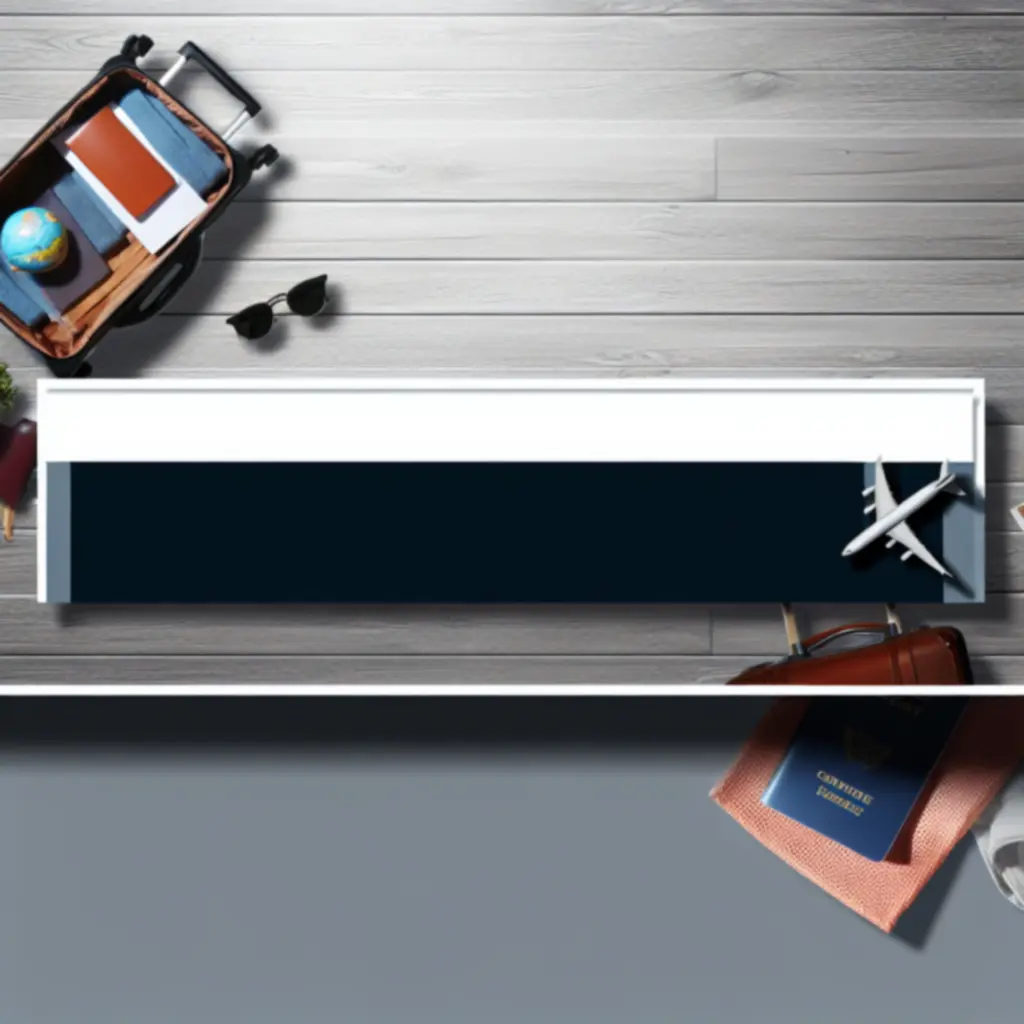 Baner z promocjami na produkty podróżne