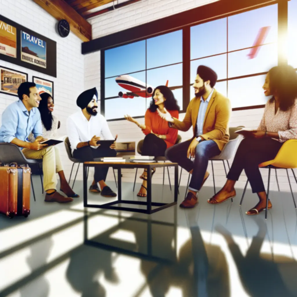 Zespół traveelgear pracujący wspólnie nad rozwojem platformy e-commerce